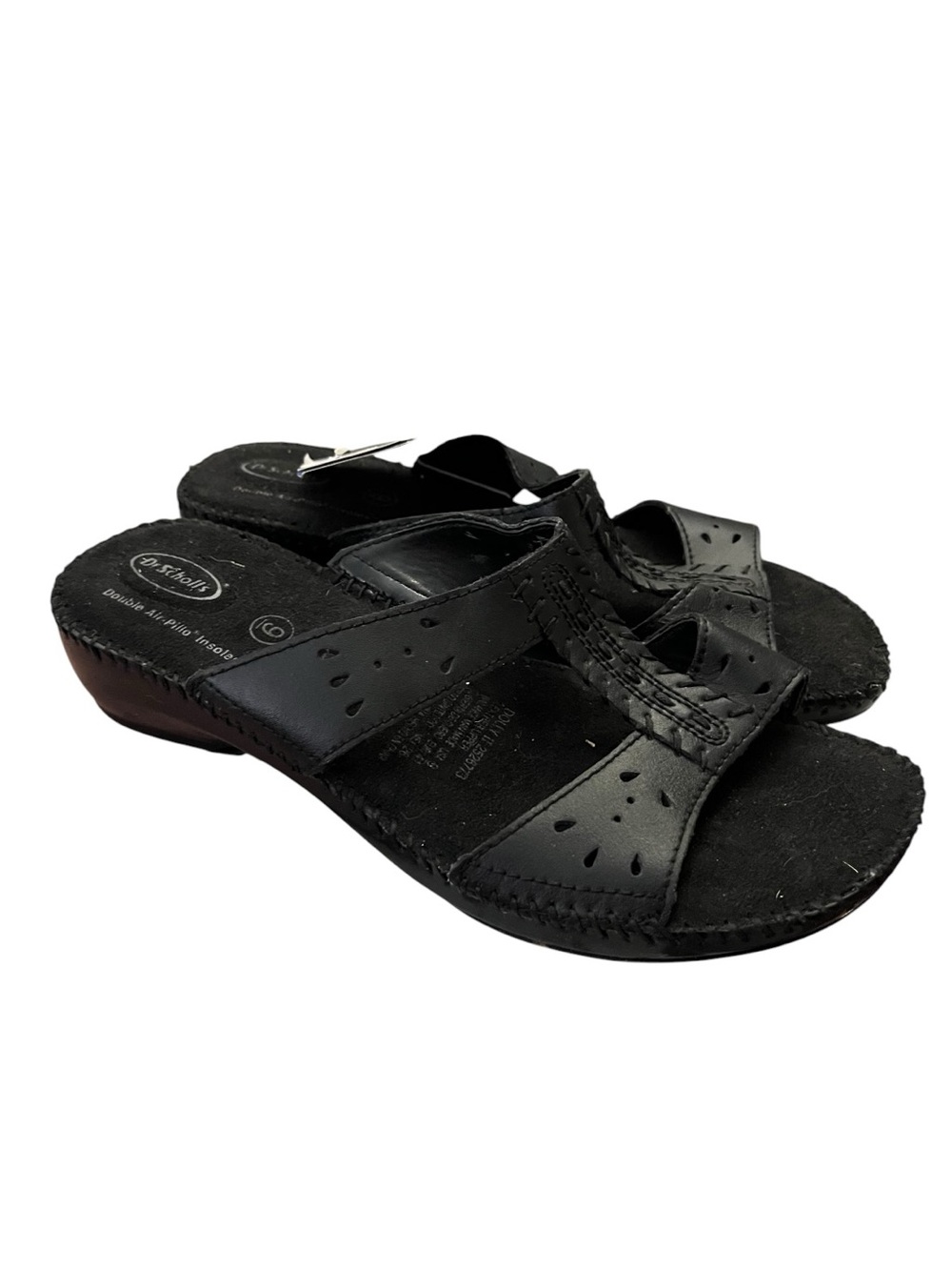 Y2K Dr. Scholl’s Dolly II Slide Sandals Comfort Air Pillow Black 9